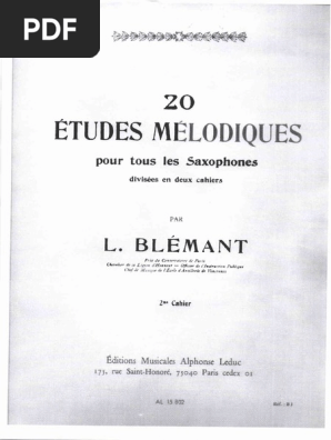 春夏新作 Etudes 20 L Blemant Vol PDF | 2 アート・デザイン・音楽