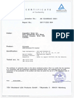 Certificate: Registratãon No.: Report No.