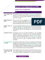 25 Important Supreme Court Judgements for UPSC