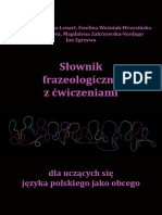 Slownik Frazeologiczny Z Cwiczeniami Dla Uczacych Sie Jezyka Polskiego Jako Obcego Online Format PDF