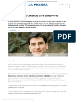 “Hay Pocos Instrumentos Para Contener La Inflación” - Suplemento Económico _ Diario La Prensa