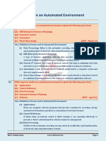 Audit in An Automated Environment: CA Inter - Auditing and Assurance Additional Questions For Practice (Chapter 6)