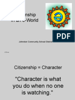 Citizenship in An E-World: Johnston Community School District