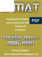 LIVRO XMAT VOL05F COLÉGIO NAVAL 1986-1990 2ED by Renato Madeira