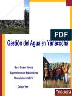 Gestión del agua Yanacocha