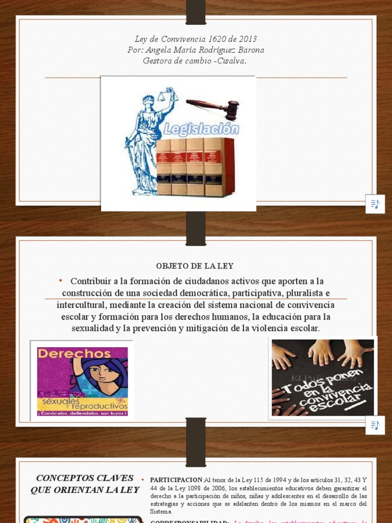 Ley 1620 de 2013: Convivencia Escolar en Colombia | PDF | Violencia ...