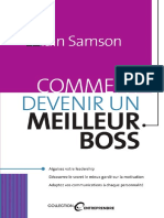 Comment Devenir Un Meilleur Boss by Alain Samson