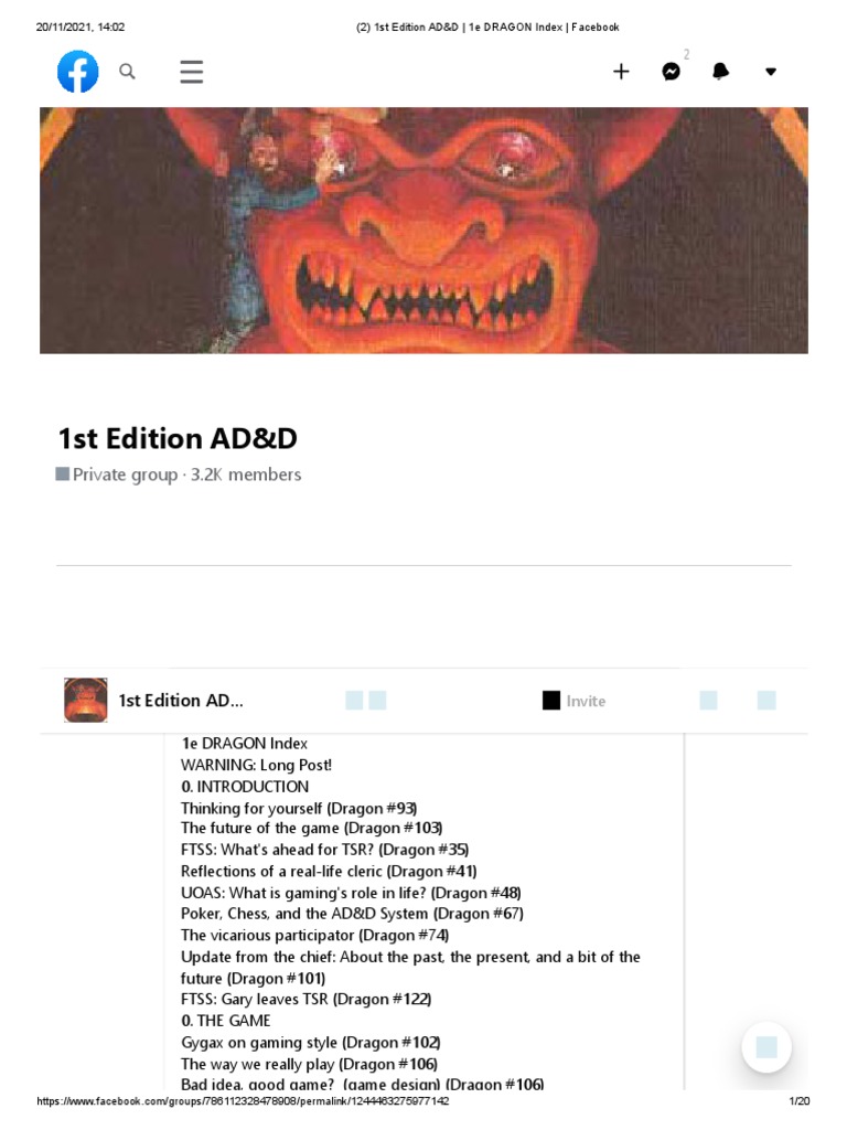 1st Edition AD&D Dragon Index PDF Elf (Dungeons & Dragons