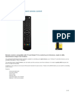 Universal 8-in-1 multi-brand remote control