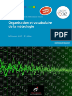 Organisation Et Vocabulaire de La Métrologie