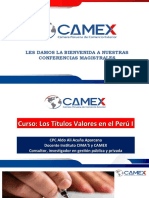 Camex 2021 Los Titulos Valores en El Peru I Unidad 1 06 - 01 - 2021