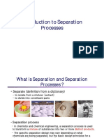Introduction to the fundamentals of separation processes
