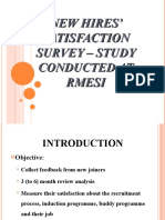 New Hires' Satisfaction Survey - Study Conducted at Rmesi