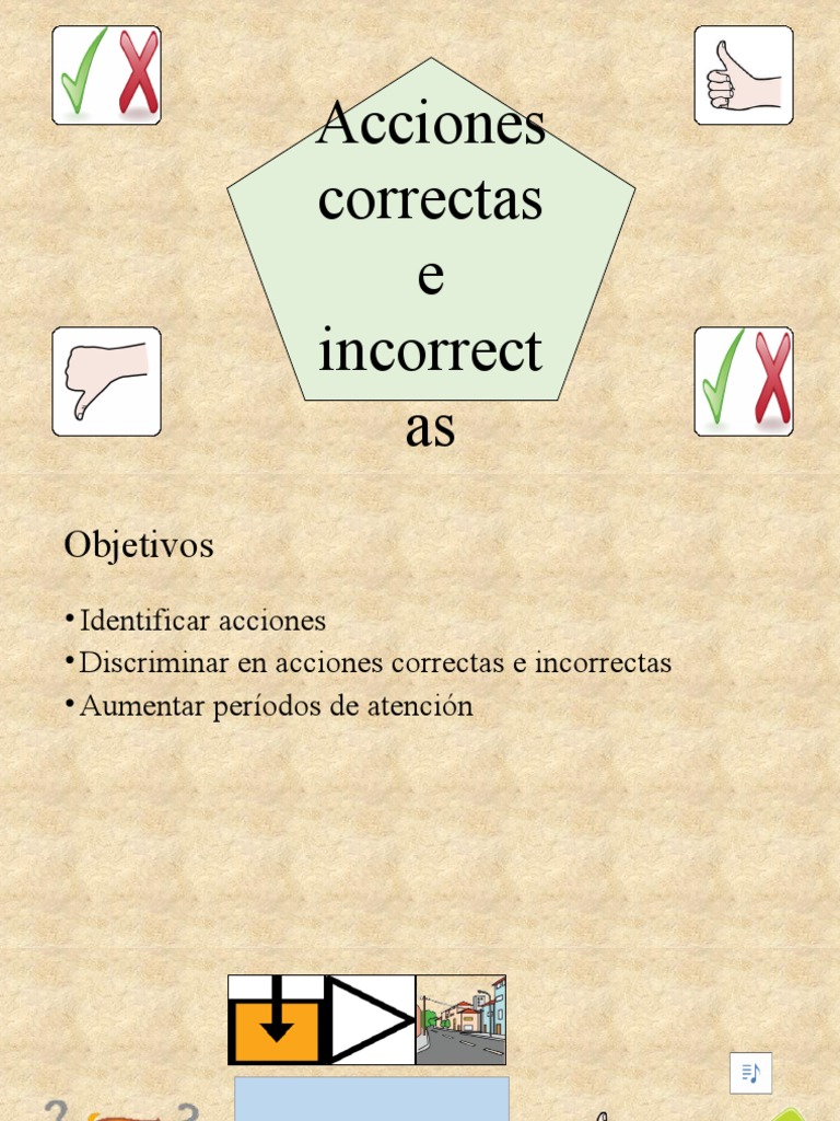 Acciones Correctas e Incorrectas | PDF