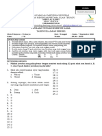 Soal PTS Prakarya Kelas 7 Semester Gasal Tp. 2020-2021