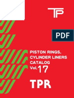TPR Piston Rings Catalogue for Japanese Vehicles Vol17; Кольца поршневые TP vol17