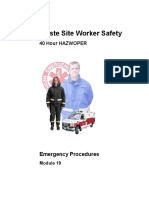 Waste Site Worker Safety: 40 Hour Hazwoper
