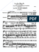 Partitura Completa - An Die Musik D547 Schubert