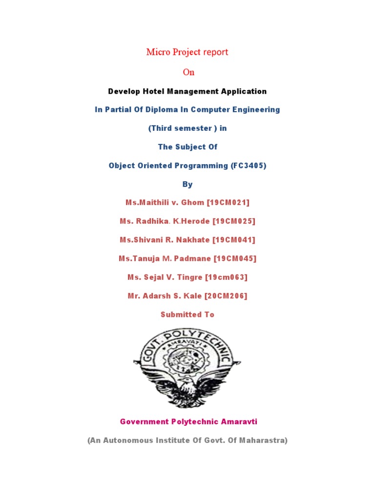 Hotel Management System in C++ | PDF | C++ | Computer File