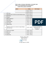 Agenda Senin Kelas VII Dan VIII