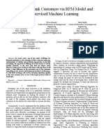 Segmenting Bank Customers Via RFM Model and Unsupervised Machine Learning