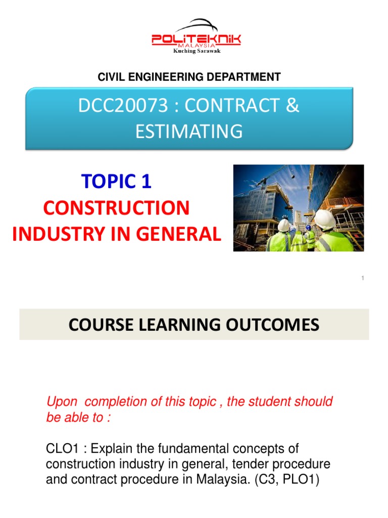 Chapter 1 DCC20073 2 | PDF | General Contractor | Architect
