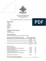 CRS Conference Booking Form