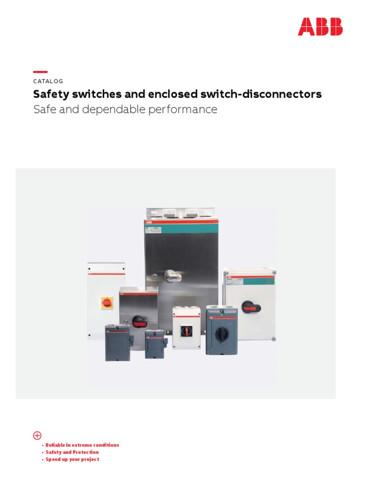 ABB Safety Switches Catalog Overview | PDF | Switch | Fuse (Electrical)