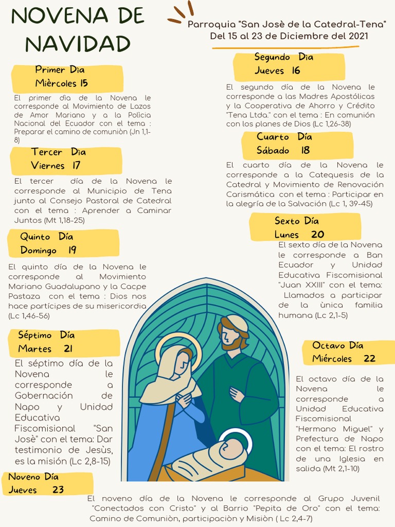 Novena de Navidad PDF Teología Jesús