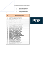 RELACIÓN DE LAS ALUMNAS - 5to B IE NSDR