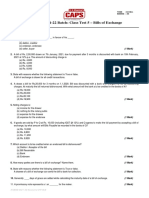 XI CBSE 2021-22 Batch: Class Test 5 - Bills of Exchange: All Questions Are Compulsory