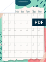 Plantilla Calendario Personalizable