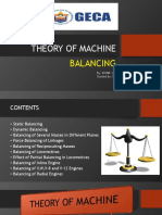 Theory of Machine: Balancing