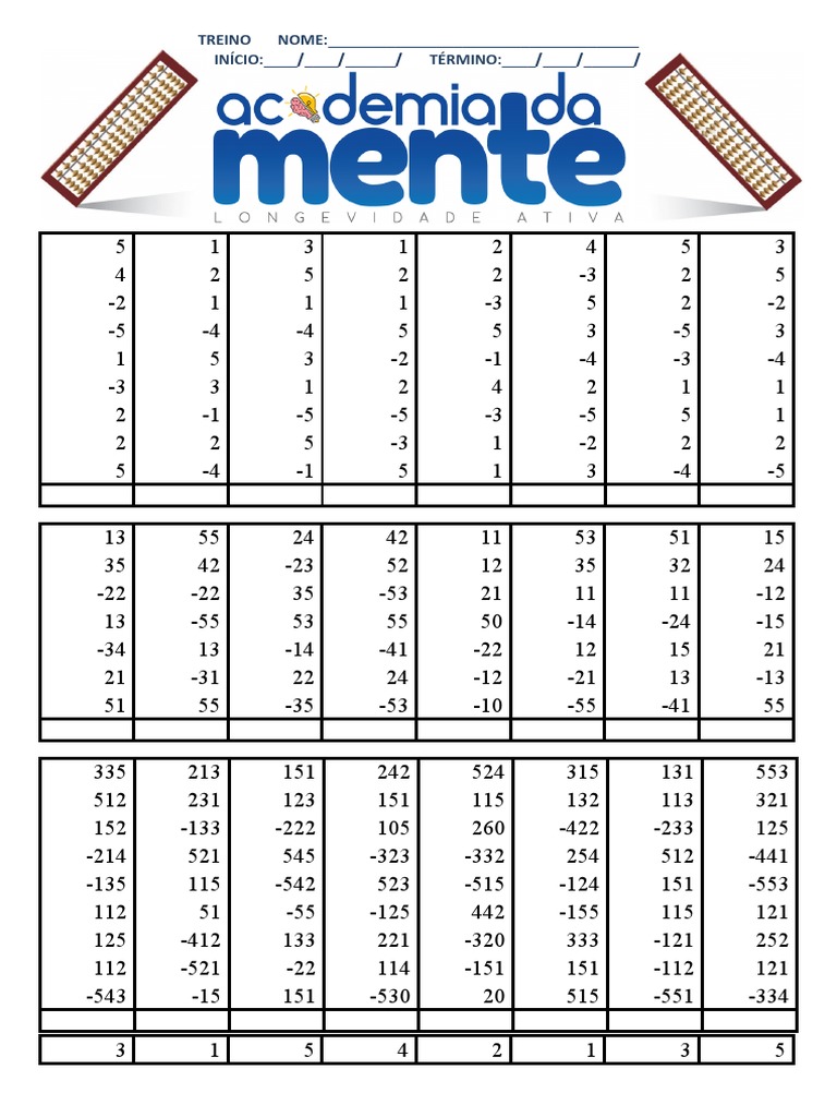Soroban Treinamento Pdf