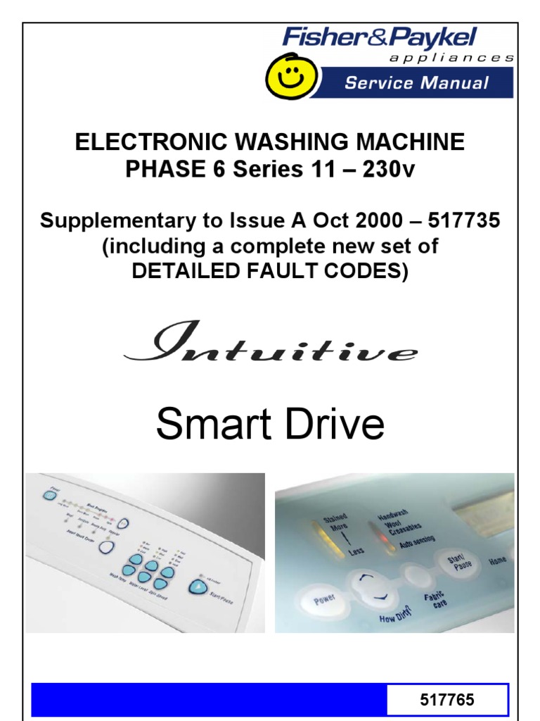 Fisher & Paykel Washer Fault Codes Download grátis PDF Electric