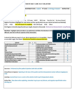 Egla Ramirez 11/3/21 LG III Stage II Grade B Carolyn C.: Student Daily Clinic Self Evaluation