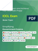 Iocl Exam: Model Paper