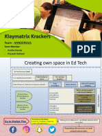 Klaymatrix Krackers Team Data-Driven Ed Tech Business Models