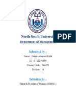 North South University: Department of Management