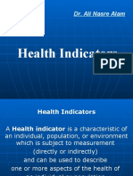 Health Indicators: Dr. Ali Nasre Alam