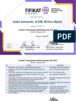 PAEI-Didik Sumanto, S.KM, M.kes (Epid) Certificate