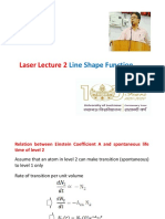Laser Lecture 2 Line Shape Function Relation