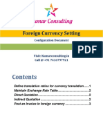 Configuring Foreign Currency Settings in SAP