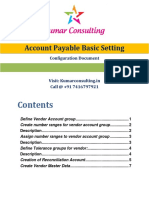 Account Payable Basic Setting: Configuration Document