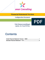 Financial Statement Version: Configuration Document