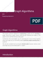 Chapter 3-Graph Algorithms: 2021 Prepared By: Beimnet G