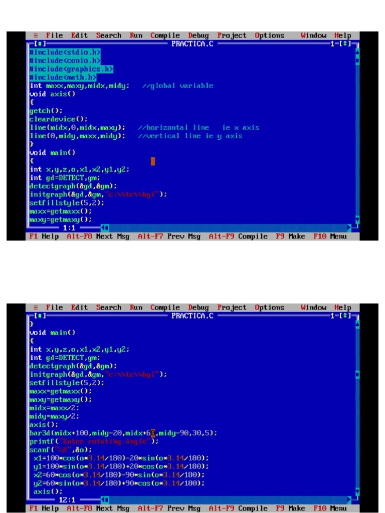 Computer Graphics Practical 11 | PDF