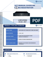 Product Manual Guideline For Bis Registration: Amplifiers IS 616: 2017