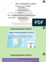 Psychoanalysis Criticism Part 1 PDF