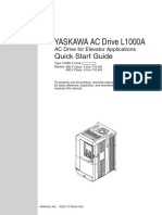 YASKAWA AC Drive L1000A: Quick Start Guide